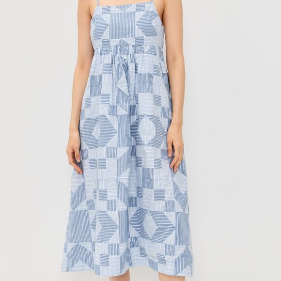 Sea | Helmi Striped Shirting Midi Dress - Picture 7 of 16